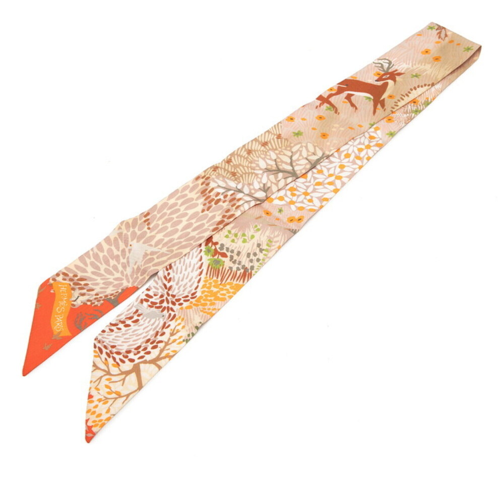 Hermes Twilly "Dans Un Jardin Anglais" (In an English Garden) Scarf/Muffler, ...